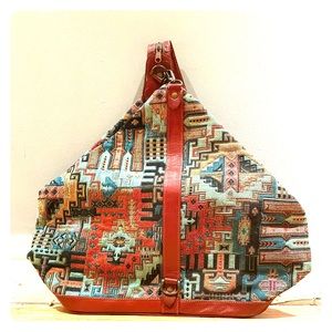 Textile Patterned Convertible Bag/Backpack
